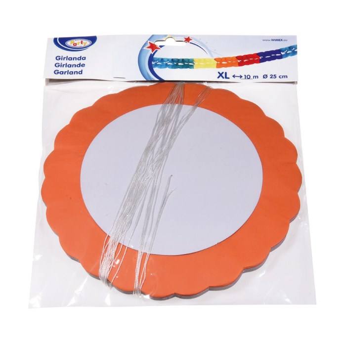 Papierová girlanda obrie, 10 m, šírka 25 cm