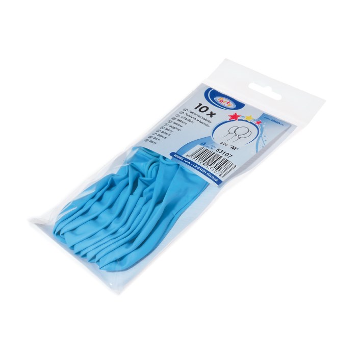 inflatable balloons M 10pcs light blue