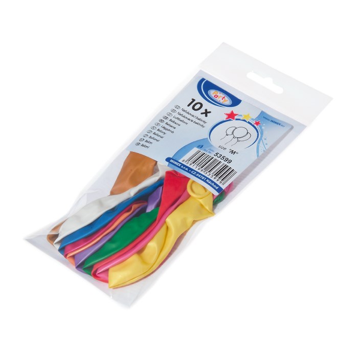 inflatable balloons M 10pcs metallic mix