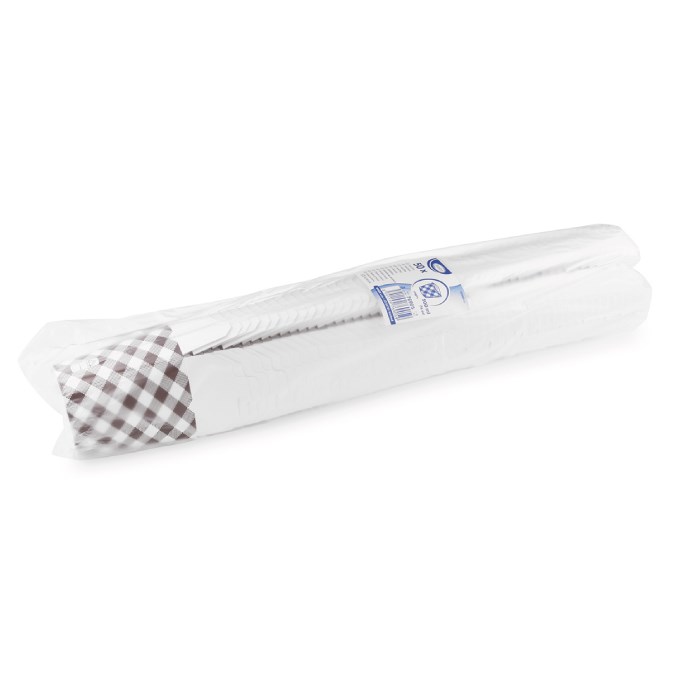 Food box checkered 500 ml 50 pcs