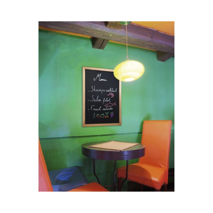 Nástenná popisovacia tabuľa WOODY 40x60cm farba dub s popisovačom