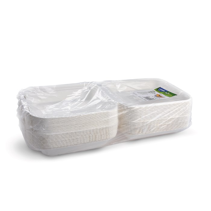 Menu box, BIO cukrová trstina, 222 x 200 x 67 mm / 50 ks
