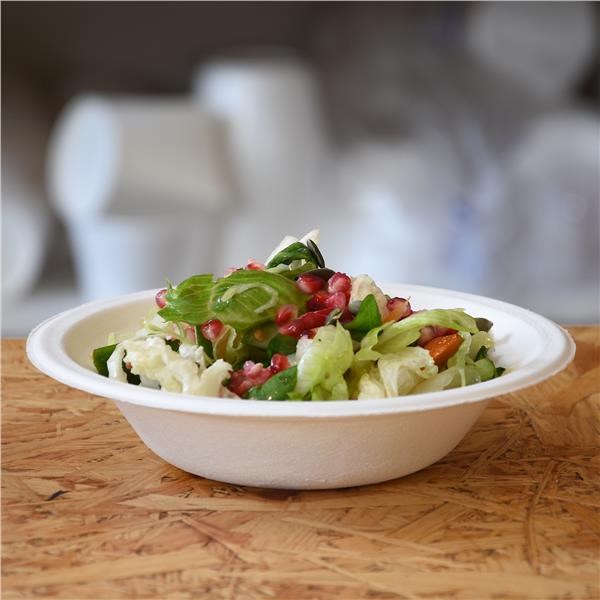 miska guľatá BIO cukrová trstina 400 ml, O 18 x 4 cm 50 ks