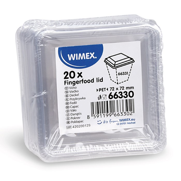 viečko pre Fingerfood kelímok 66331 (PET) 20ks