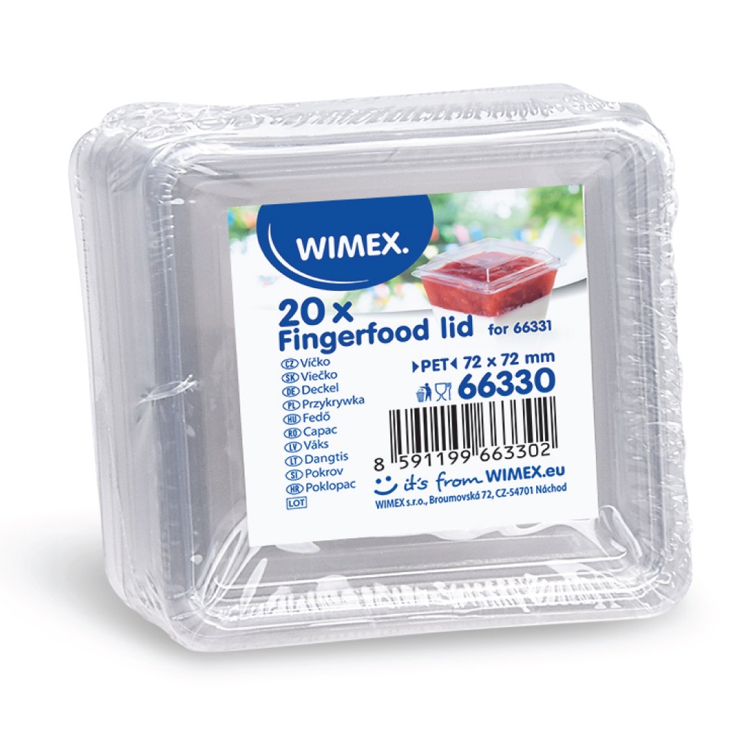 viečko pre Fingerfood kelímok 66331 (PET) 20ks