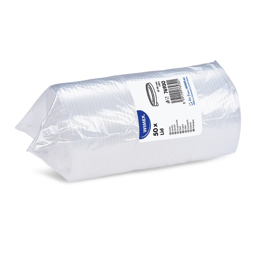 viečko pre papierové misky pr. 115 mm PP 50ks