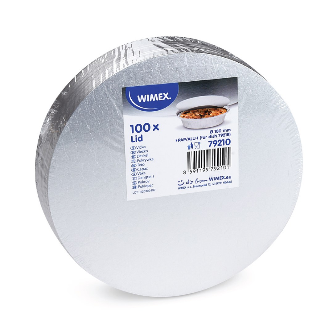 Viečko pre misku guľatú ALU č. 79218 (100 ks)