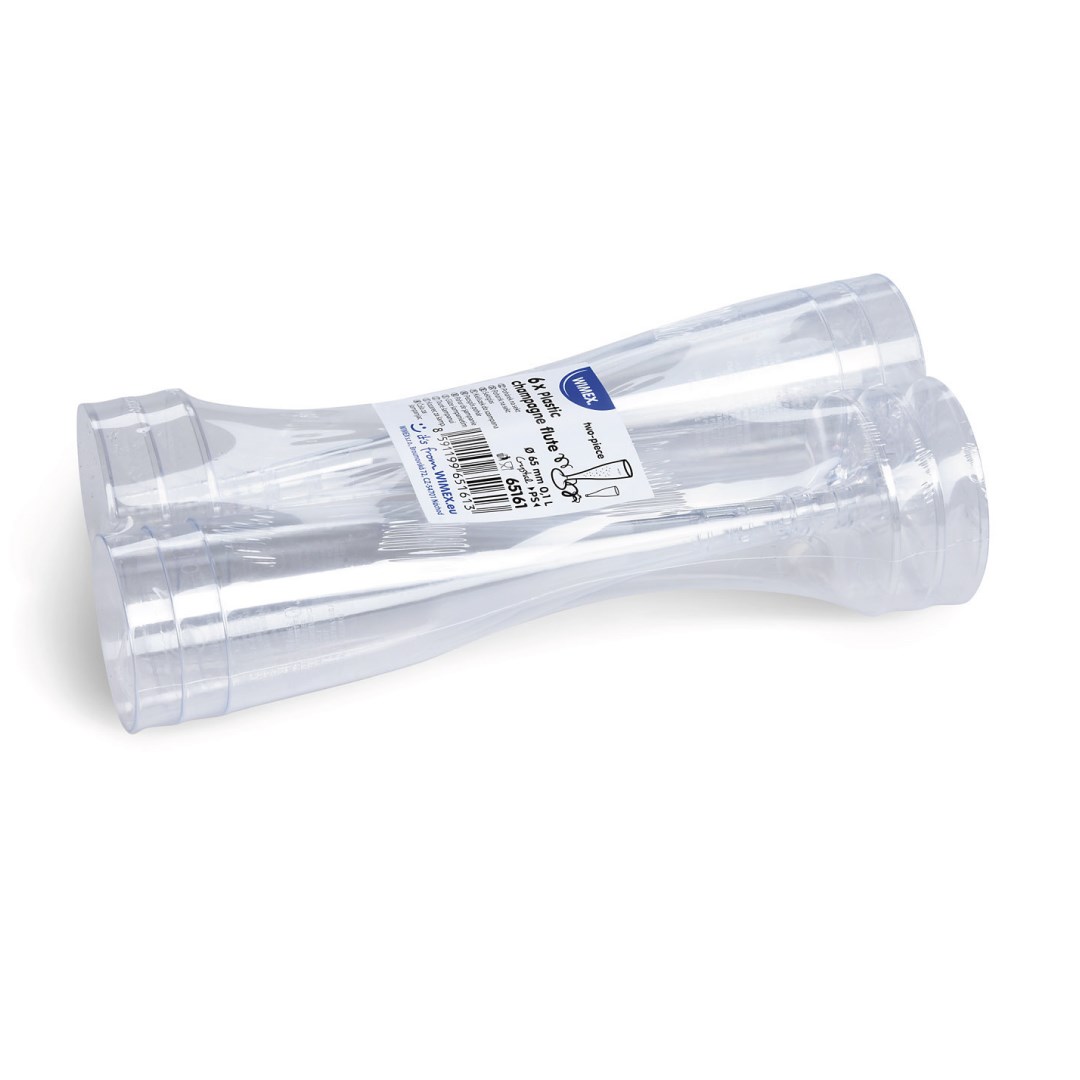 Pohárik na sekt, kryštál 0,1l, (PS), 6 ks
