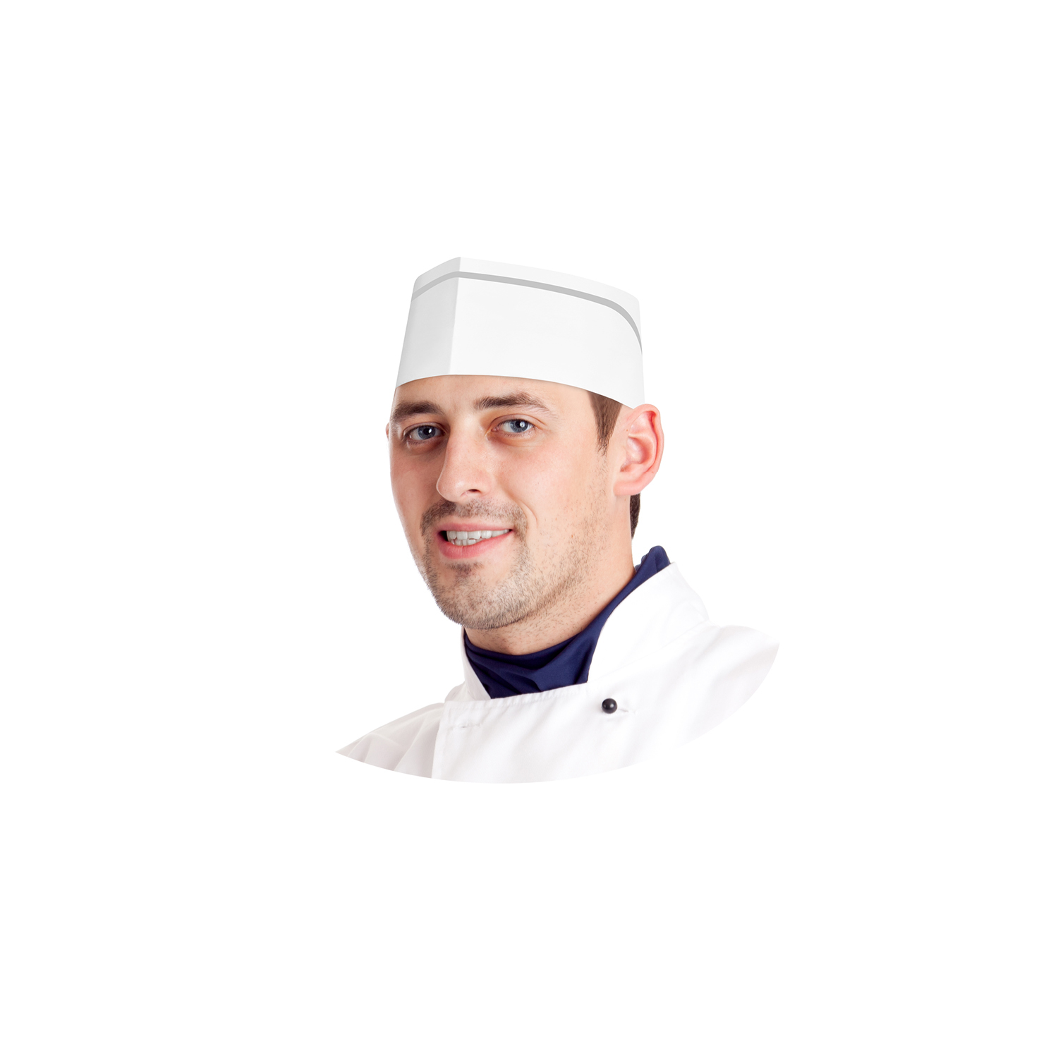 čiapka lodičky 25ks biele papier HACCP