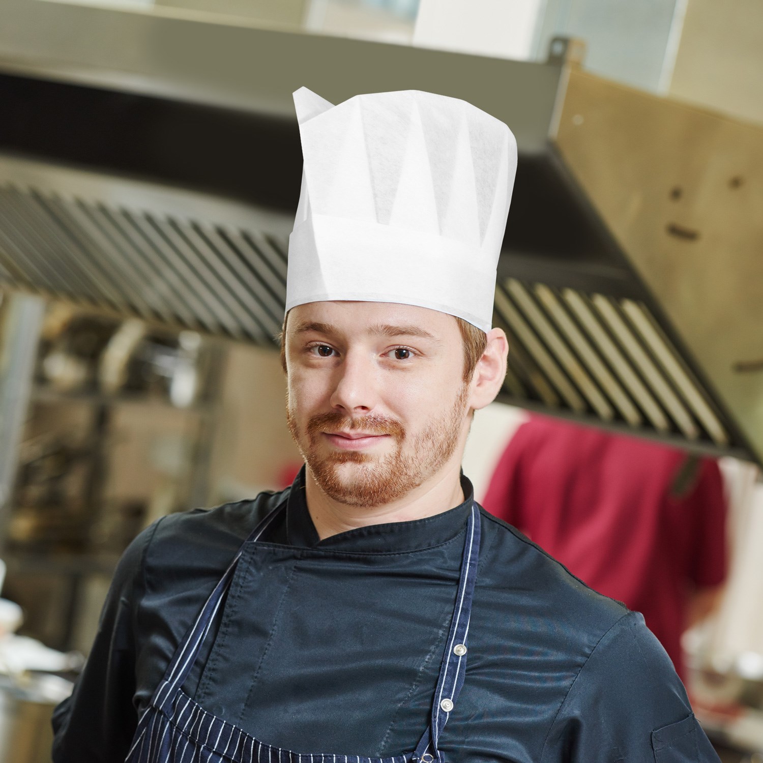 čiapka vysoké 24cm/10ks biele papier HACCP