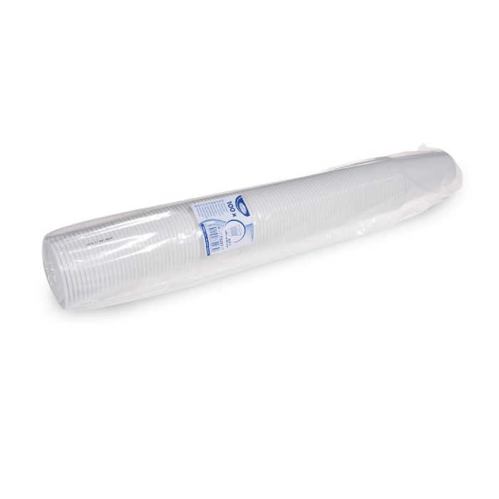 téglik biely 0,3 l / 100ks (PP)