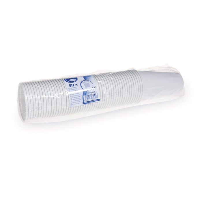 téglik biely 0,5 l / 50ks (PP)