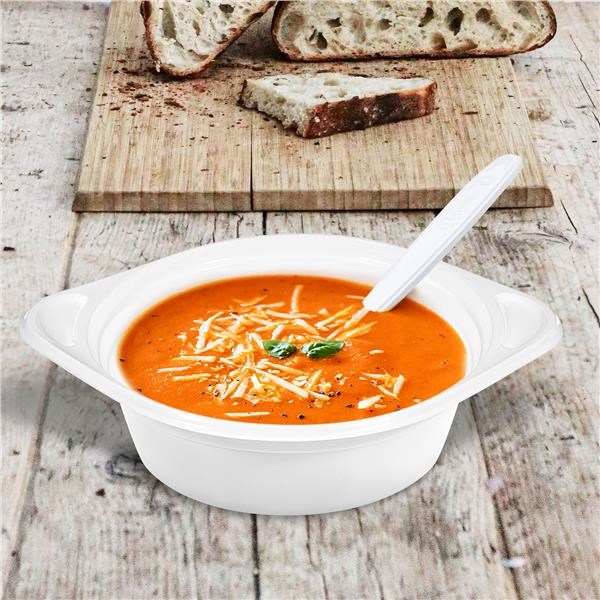 Miska na polievku biela, 500 ml, 100 ks, (PP)