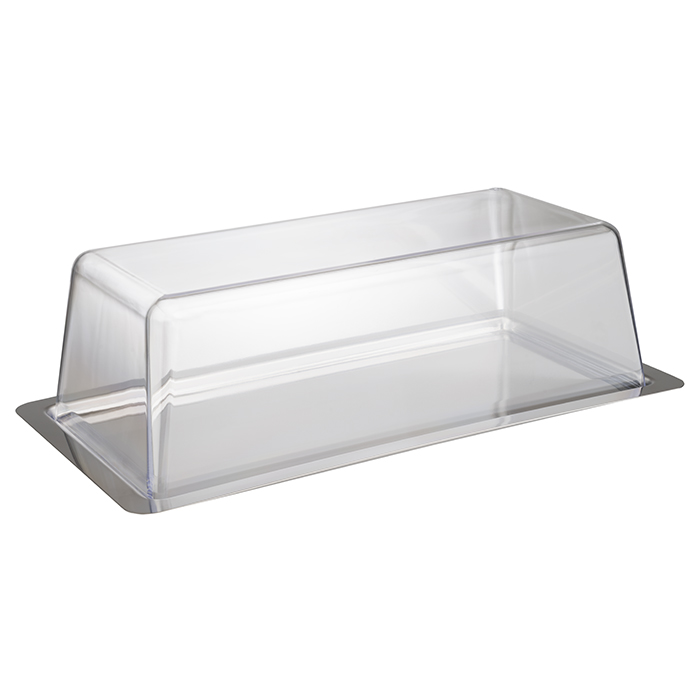 Cake tray, 34 x 16.5 cm, with lid