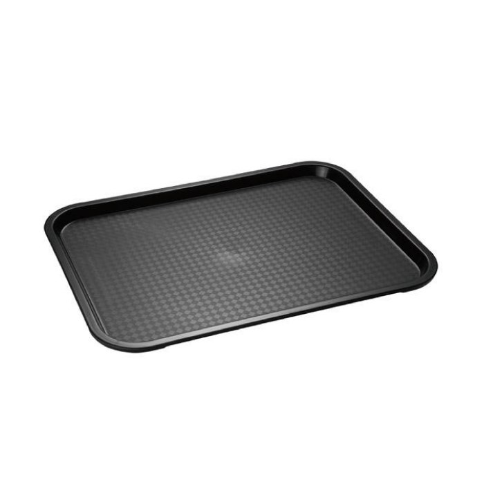 tray 45x35.5 cm polypropylene rectangle. black