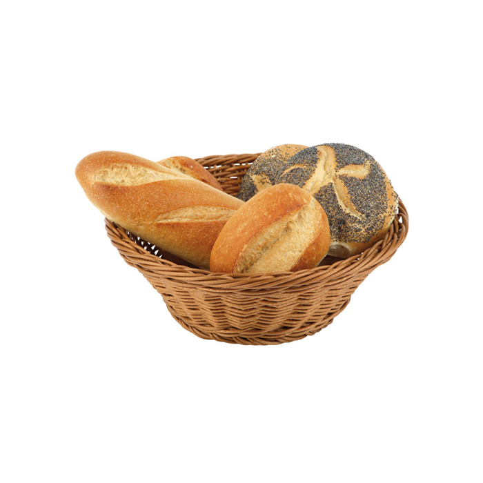Poly rattan basket,ca. O 19 cm, height 9 cm