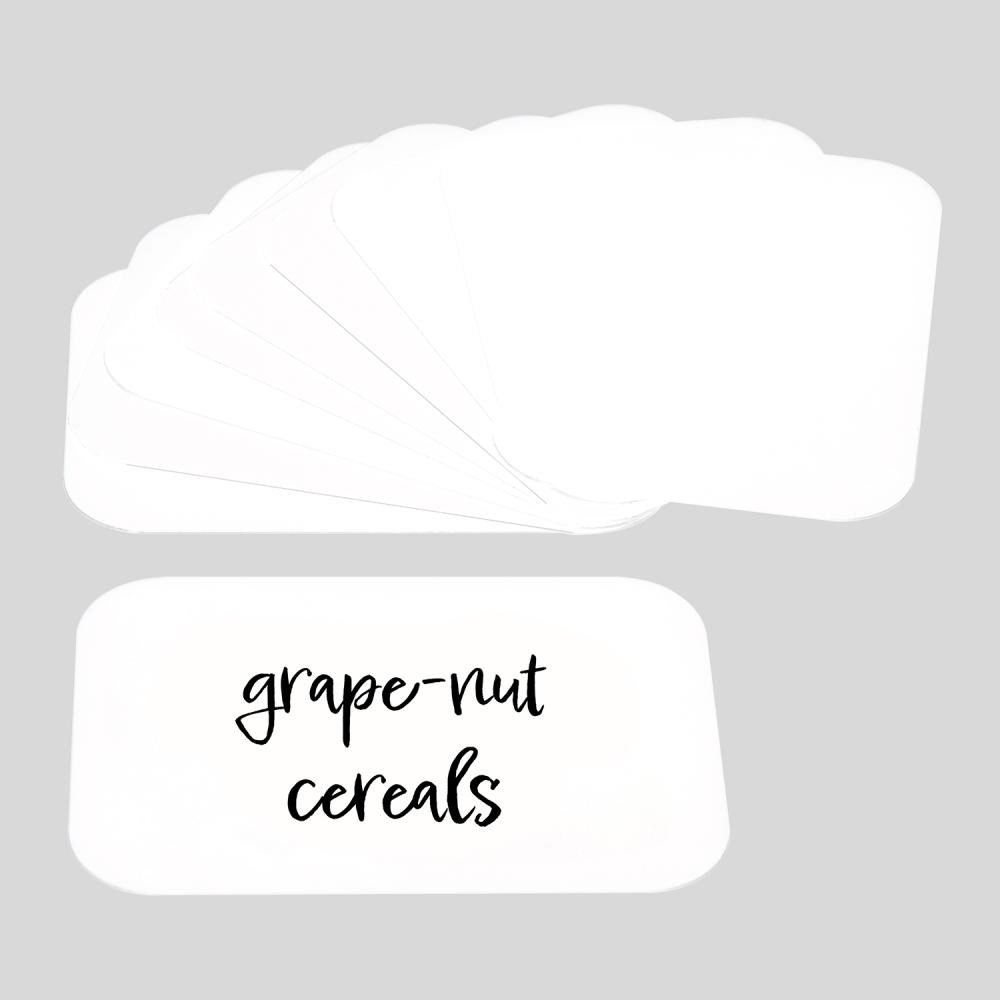 Label 7.7 x 5.2 cm, plastic lid, pack of 10