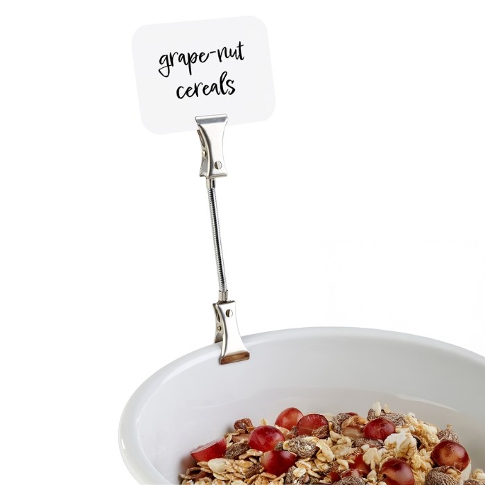 Label 7.7 x 5.2 cm, plastic lid, pack of 10