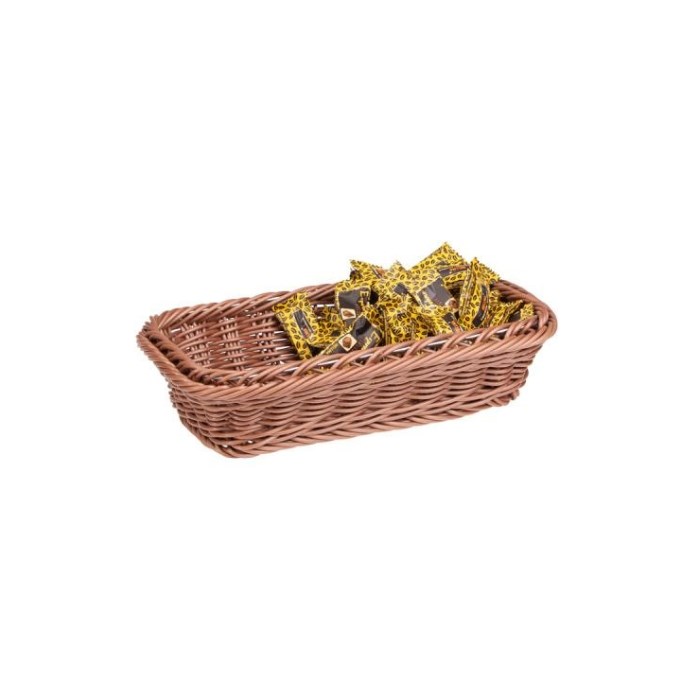 Poly-Rattan Basket GN 1/4,ca.26,4x16,2 cm, height 6,5 cm