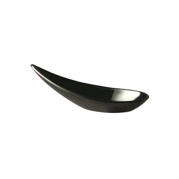 Melamínová lyžička na jednohubky MING HING 11 x 4.5 cm, čierna