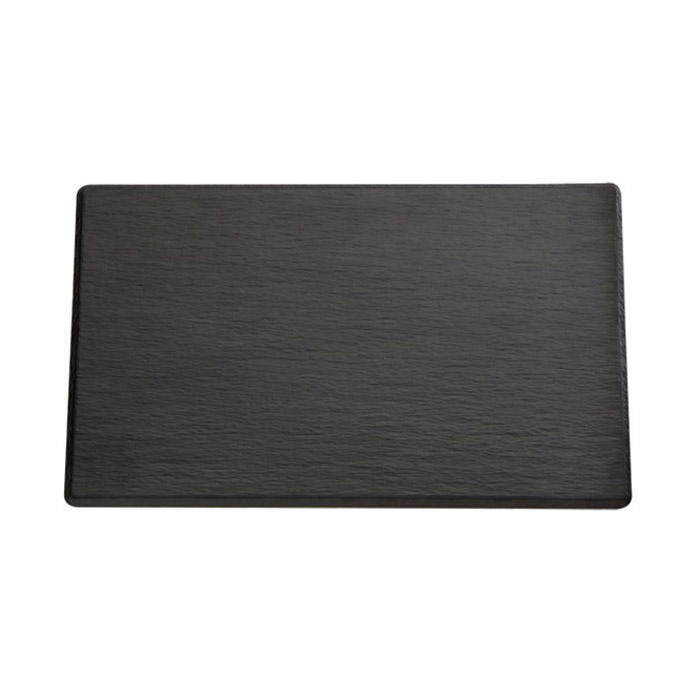 Melamínový podnos SLATE GN 1/4, 26,5 x 16,2 cm, čierny, bridlica