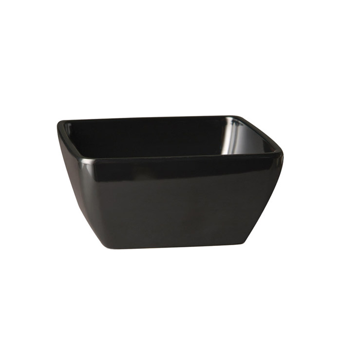 Black square bowl,19 x 19 cm, height 9 cm
